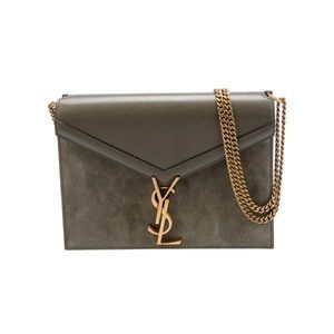 SAINT LAURENT
Suede Cassandra Clasp Bag
